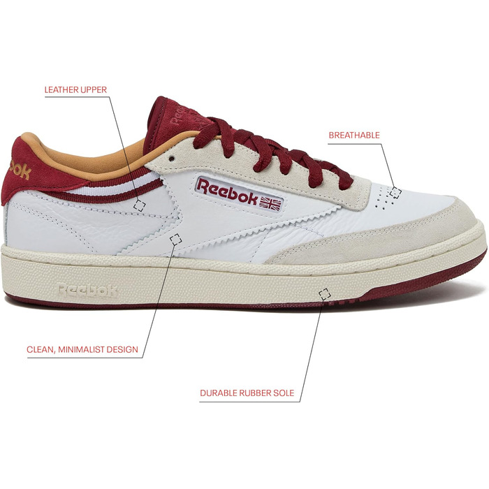 Кросівки Reebok Club C 85 - білі, стильні, для повсякденного носіння (37 EU)