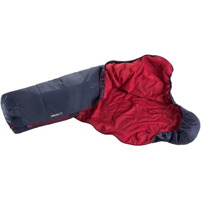 Спальний мішок Deuter Dreamlite Navy-Cranberry Left Zip - синтетика, на блискавці
