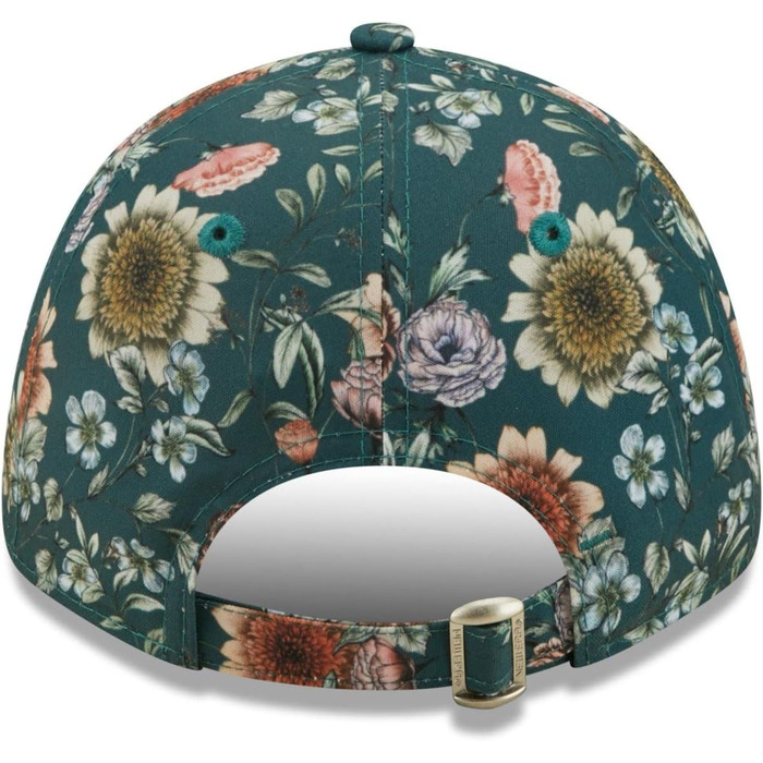 Кепка New Era New York Yankees MLB з квітковим принтом, зелена, регульована, жіноча, універсальний розмір