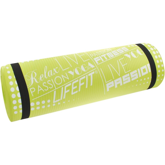Килимок для йоги LIFEFIT EXLUZIV PLUS (світло-зелений)