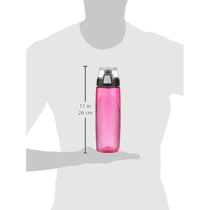 Пляшка для води THERMOS Tritan з лічильником, 680 мл, магента