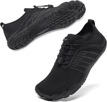 Водні черевики Raqua для плавання та відпочинку на пляжі - чорні (44 EU, Wz1112)