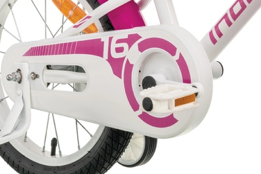 Дитячий велосипед INDIANA Roxy Kid 16 дюймів для дівчинки, Білий