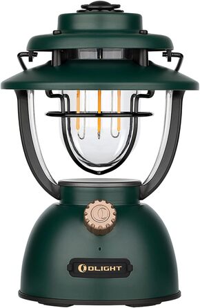 Ліхтар кемпінговий Olight Olantern Classic 2 Pro, 300 LM, LED, ретро-стиль, USB, регулювання яскравості, для кемпінгу, саду, туризму (світло-зелений)