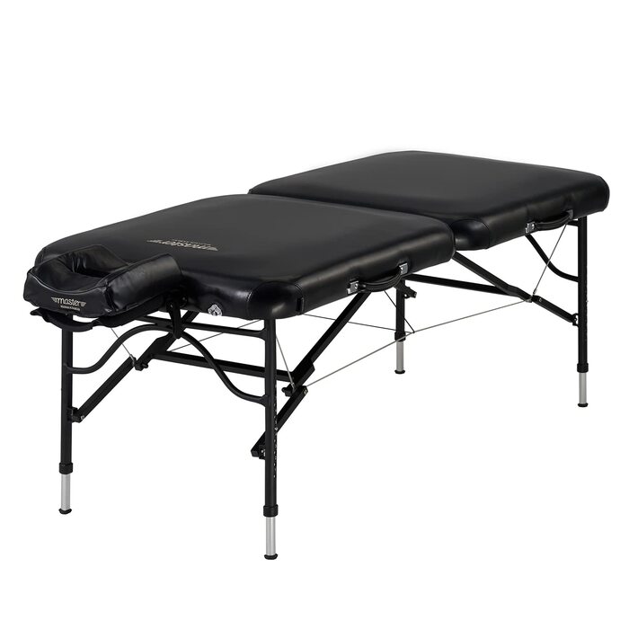 Масажний стіл Master Massage StratoMaster 76 см, чорний, 11,3 кг, NanoSkin-оббивка, з аксесуарами