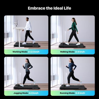 Walking Pad Edge: Компактний біговий тренажер для дому та офісу, 6 км/год, 120 кг, з пультом керування та підтримкою Zwift/Kinomap