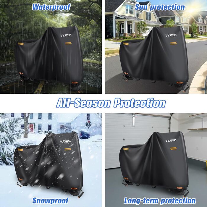 Водонепроникний мотоциклетний чохол Outdoor 420D Oxford для мотоциклів та скутерів (M 200x86x101cm)