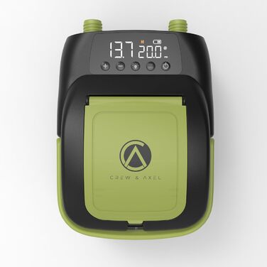 Електричний насос для SUP та надувних човнів Crew & Axel - акумулятор 6000mAh, 20PSI, 12V, зелений