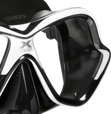 Дайвінгова маска Mares X-Vision, універсальний розмір, синьо-біла