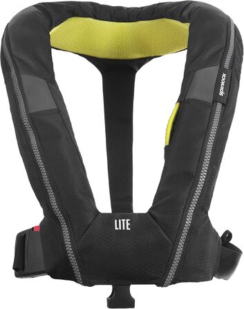 Рятувальний жилет Spinlock Deckvest LITE чорний, легкий, ультракомпактний, зручний дизайн, страховий пояс