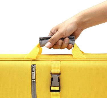 Чохол для кия бiльярду, рюкзак 4x4, жовтий, для 4 київ, чорний