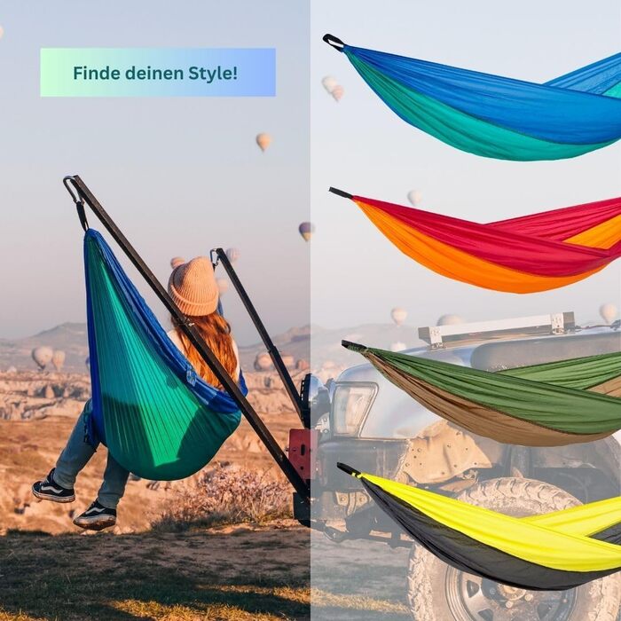 Гамак Amazonas Ultra-Light Adventure Coyote - надлегкий Kingsize 275x140 см, до 150 кг, колір: зелений (Yellowstone)