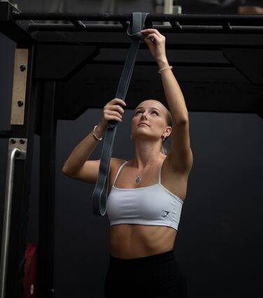 Преміум-фітнес-резинки ATHLETIC AESTHETICS з тканини, набір для тренувань (гумки опору, сумка, відеокурс) для жінок і чоловіків, для підтягувань, йоги, фітнесу