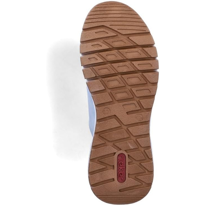 Кросівки жіночі Rieker M4903 Skater, блакитні, широка колодка 37 EU, устілка знімна