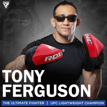 Боксерські лапи RDX для тренувань MMA, кікбоксингу та тайського боксу, зі шкіри Maya Hide, універсальні ударні подушки, синьо-білі