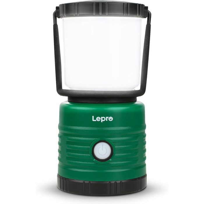 LED кемпінговий ліхтар Lepro, акумуляторний, 1500 люмен, 4 режими, світлодіодний, зелений