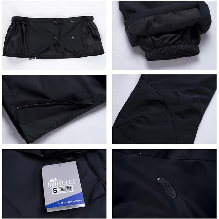 Костюм чоловічий гірськолижний HOTIAN, комплект куртка та штани, теплий зимовий костюм для сноубордингу, катання на лижах, походів, альпінізму, XL, червоно-біло-чорний