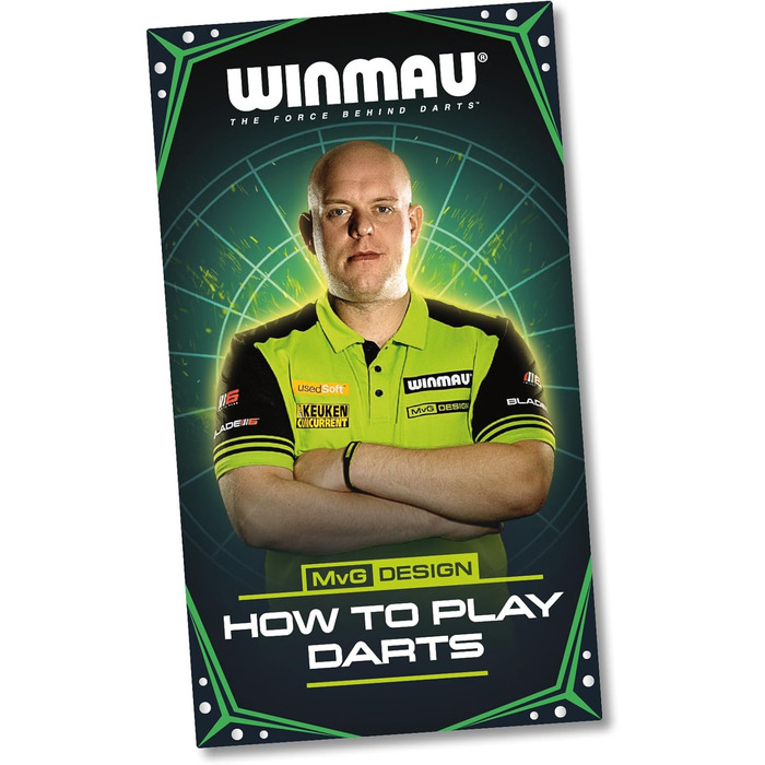 Дартс-набір WINMAU Michael Van Gerwen MvG: мішень, шафа, окантовка, дротики та аксесуари
