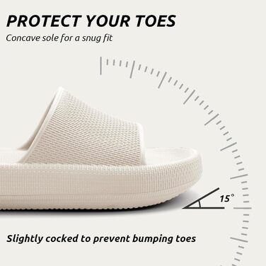 Шльопанці Badelatschen Cozislides: жіночі та чоловічі шльопанці для дому та пляжу, антиковзаючі, літні, Wolkenschuhe, 46/47 EU, бежеві