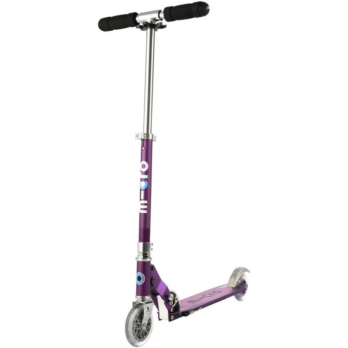 Дитячий самокат Micro Sprite Roller, фіолетовий, смугастий дизайн