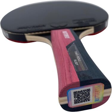 Тенісна ракетка Butterfly Timo Boll Black/Ruby Red для настільного тенісу, рубіново-червона