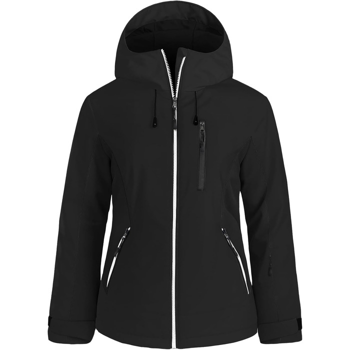 GEYSE Daen: Водонепроникна зимова куртка, сноуборд, снігова куртка, ізольована, з капюшоном, кольори: фіолетовий, помаранчево-фіолетовий (S, чорний)