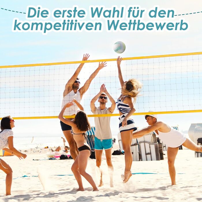 Волейбольний м'яч для пляжу та басейну Soft Touch з сіткою (офіційний), Macaron