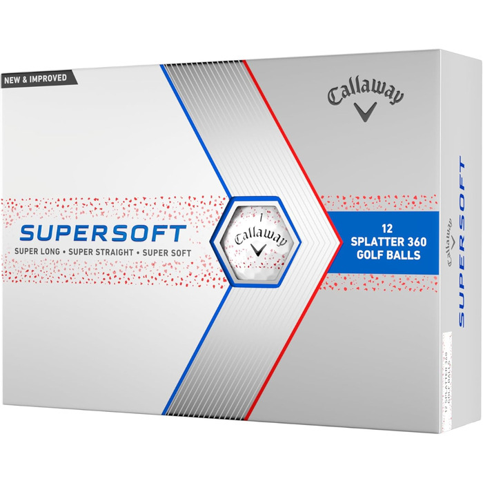 Гольф-м'ячі Callaway Supersoft 2023 - червоний, 12 шт.