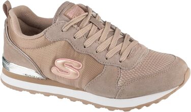 Кросівки Skechers OG 85-Goldn Gurl Natural Suede Mesh Nylon Coral Trim, розмір 42 EU