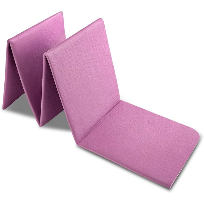Складаний йога-мат MAXYOGA, нековзний, легкий, екологічний TPE, 183x61x0,6 см, темно-фіолетовий
