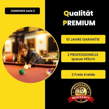 Більярдний кий ELITER SPORTS з масиву клена, набір 2 шт. – міцний та м'який для контролю і точності, оригінальний дизайн