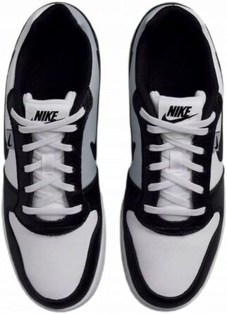 Кросівки Nike Ebernon Low Prem для баскетболу, 42.5 EU, білий/чорний/сірий вовк