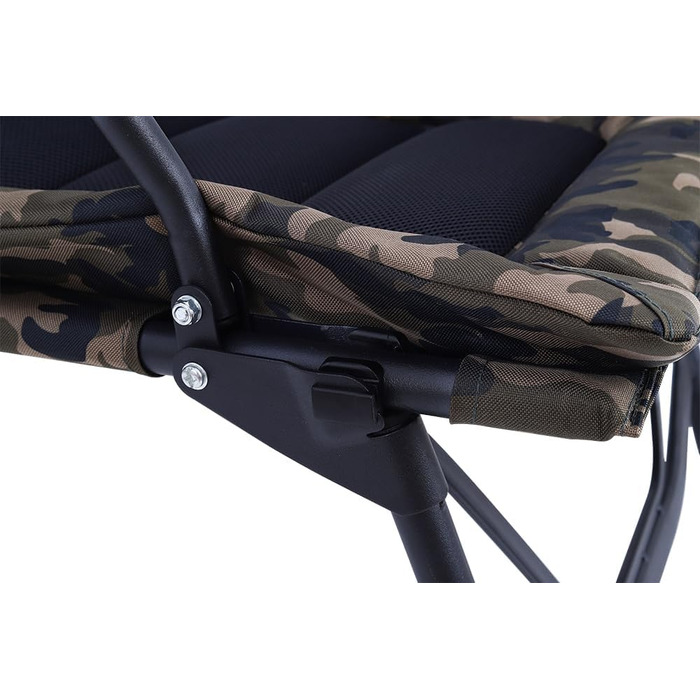Крісло для риболовлі Angelstuhl XL, 150 кг, з підлокітниками, складне, регульована висота сидіння, широке сидіння, для кемпінгу