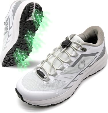 Черевики для трейлраннінгу Earthinglife Grounding для чоловіків: Заземлення для природного зцілення, водонепроникні туристичні черевики, антиковзаюча підошва з гуми (40.5 EU)