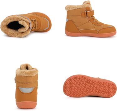 Дитячі зимові балетки для хлопчиків та дівчаток. Зимові черевики, теплі, з підкладкою, для активного відпочинку, трекінгу та піших прогулянок. Легкі, антиковзкі зимові черевики, розмір EU25-36, оливковий (колір хакі).