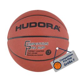 Баскетбольний м'яч HUDORA Basketball Competition Pro Hop, розмір 7, для дітей та дорослих, для залів та вулиці (Indoor/Outdoor)