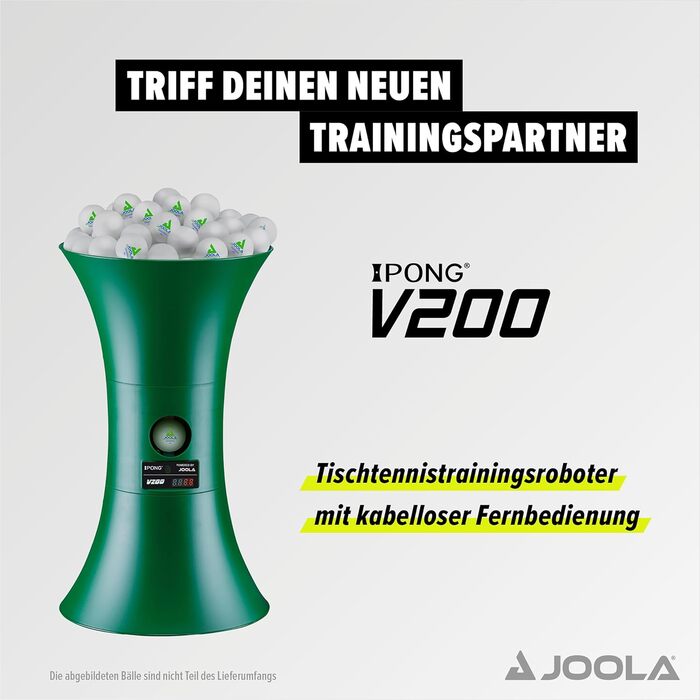Машина для пінг-понгу JOOLA iPong V300/V200 | Тренажер для тенісу з м'ячами 40+ мм | JOOLA