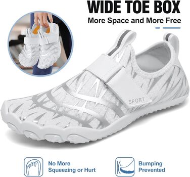 Аквашузи для чоловіків та жінок - швидковисихаючі, нековзні, легкі, для плавання та відпочинку на пляжі, розмір 35-47