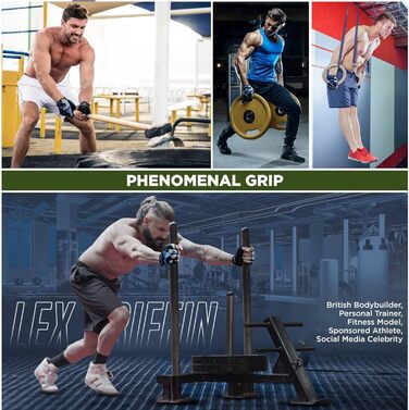 Фіннес RDX Рукавички для тренувань, важкої атлетики та фітнесу (армійний зелений, L)