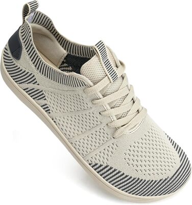 Легкі дихаючі кросівки IceUnicorn для широкої стопи: жіночі та чоловічі, zero-drop, для активного відпочинку, розмір 39 EU, колір 555beige