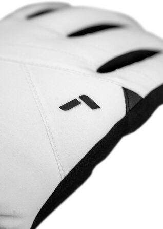 Жіночі гірськолижні рукавички Reusch — теплі та м'які, з підтримкою сенсорного екрана, біло-чорні, розмір 7