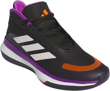 Кросівки Adidas Bounce Legends Low Unisex для баскетболу (44 2/3 EU, чорний/фіолетовий/чорний)