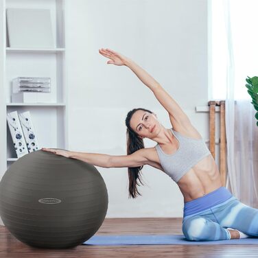 Гімнастичний м'яч BalanceFrom, протиковзкий, вибухозахищений, з насосом, 90 кг