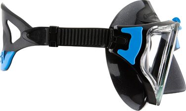 Комплект Cressi Penta Alpha: маска для снорклінгу та дайвінгу + трубка Alpha, унісекс, чорний/синій