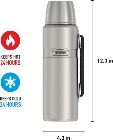 Термос Thermos King 1,18 л з нержавіючої сталі 18/8 для напоїв