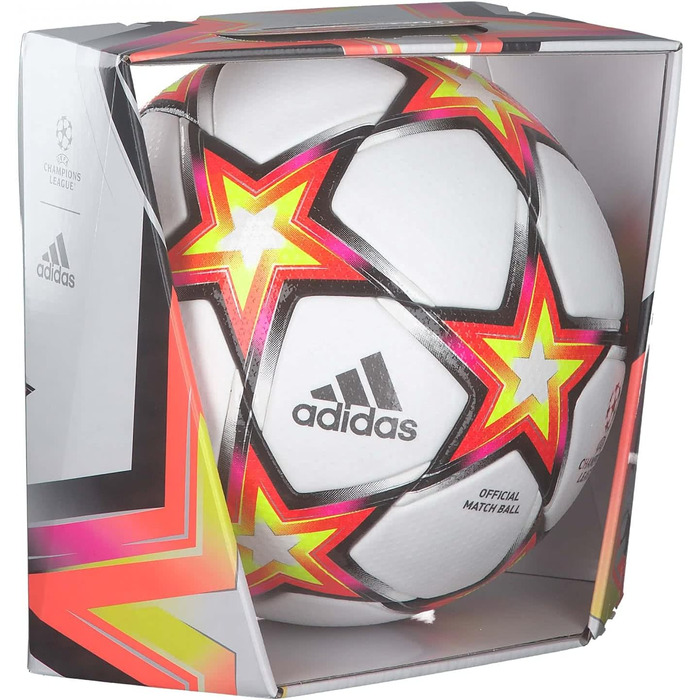 Футбольний м’яч adidas UCL Pro PS, унісекс, білий/червоний/чорний, розмір 5, офіційний матчевий