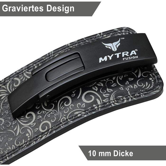 Пояс для важкої атлетики Mytra Fusion з білою пряжкою, чорний, розмір S, для тренувань у спортзалі, для чоловіків і жінок
