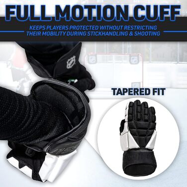 Хокейні рукавички Franklin Sports - для гри з м'ячем та на вулиці - легкі, класичний крій - розмір Senior