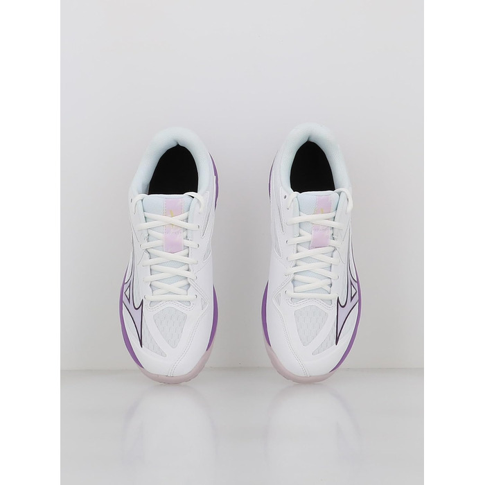 Жіноче волейбольне взуття Mizuno Thunder Blade Z для залу, білий/фіолетовий (42.5 EU)