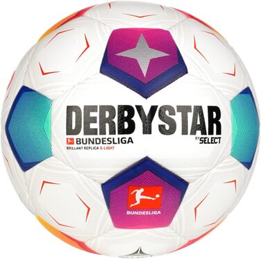 Футбольний м'яч Derbystar Bundesliga Brillant Replica S, розмір 4, мультиколір, для дорослих, унісекс